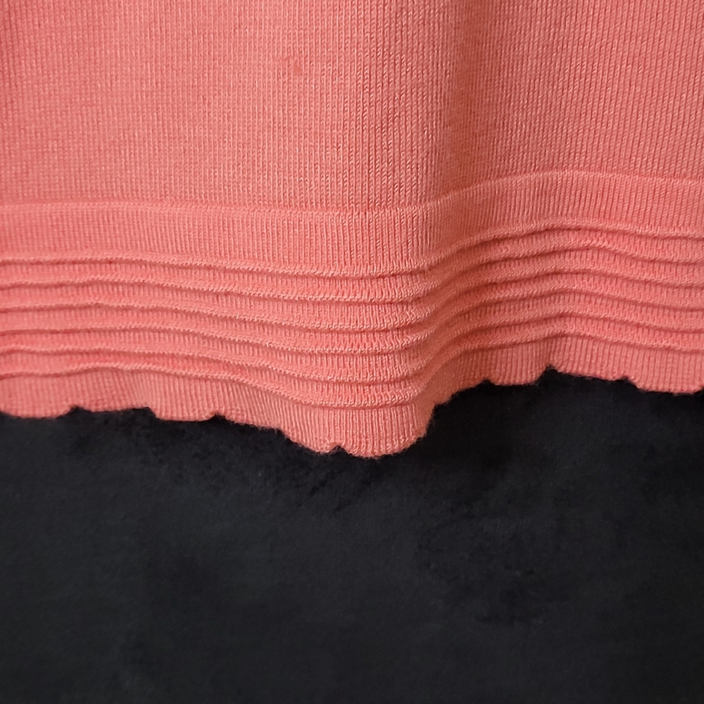 Laura Jeffries Women's 3/4 Sleeves Lightweight Jacket Cardigan Coral Size XL - Picture 7 of 10